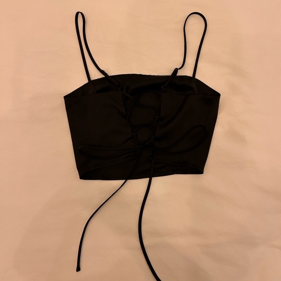 Garage black satin camisole - Picture 2 of 3